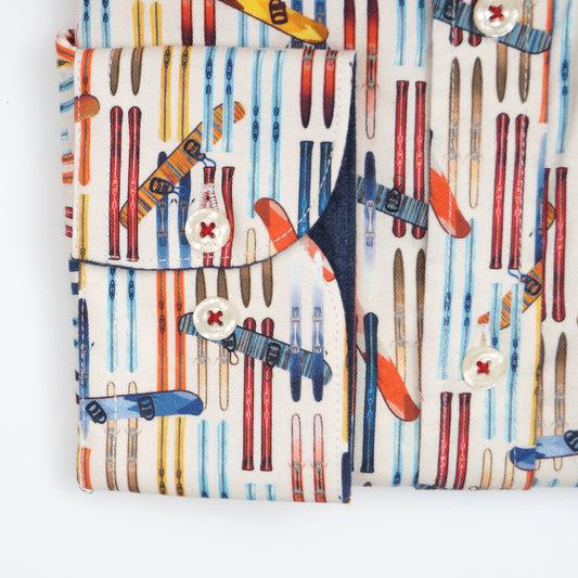 - Ski Stripe Shirt - Off-White