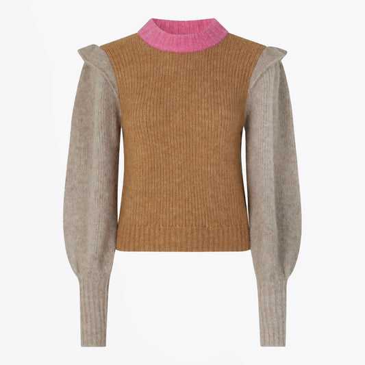 - Camryn Sweater - Camel Block