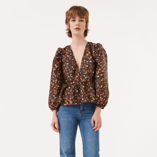 - Mallow Blouse - Cheetah Garden