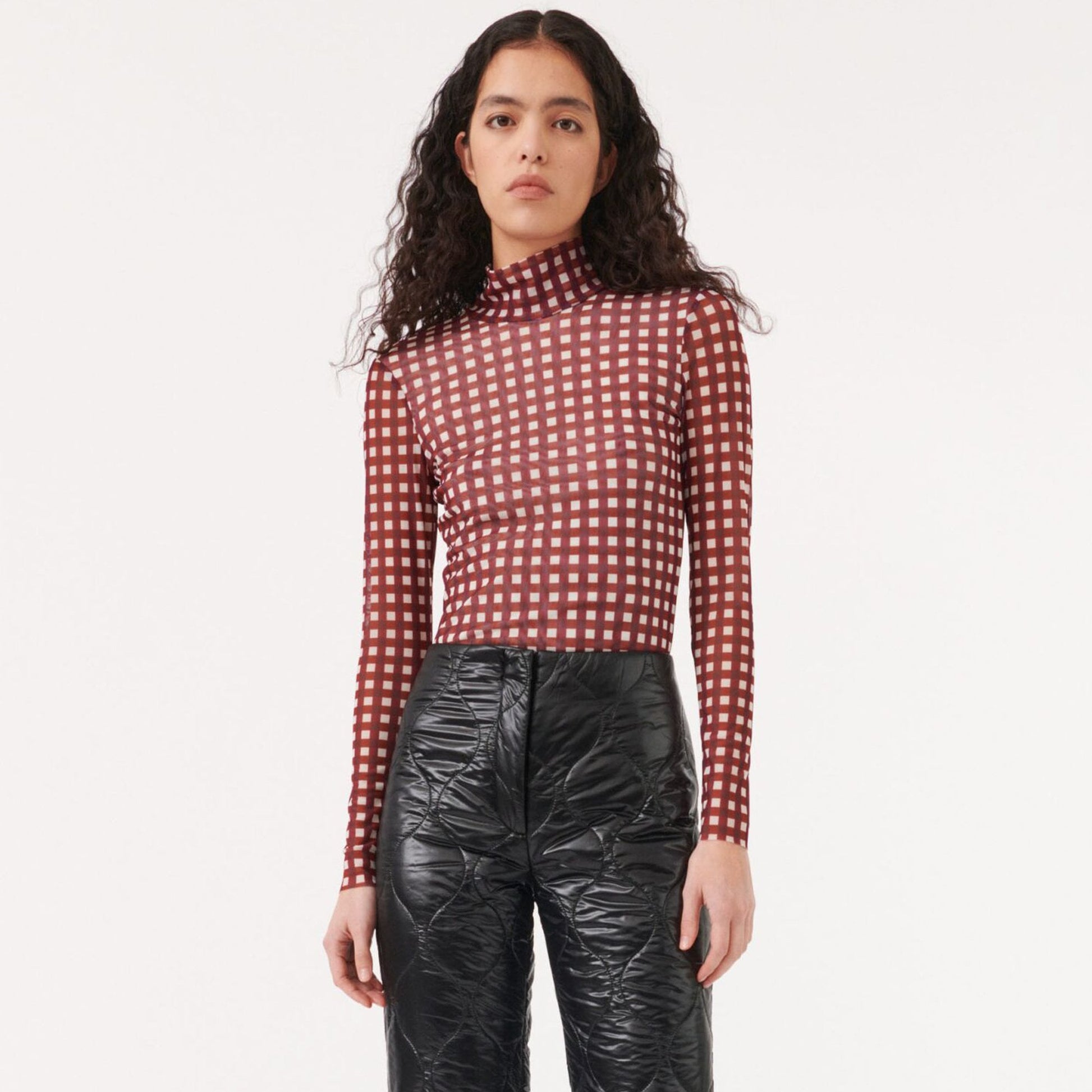 Baum - Jodi Top - Maroon Check
