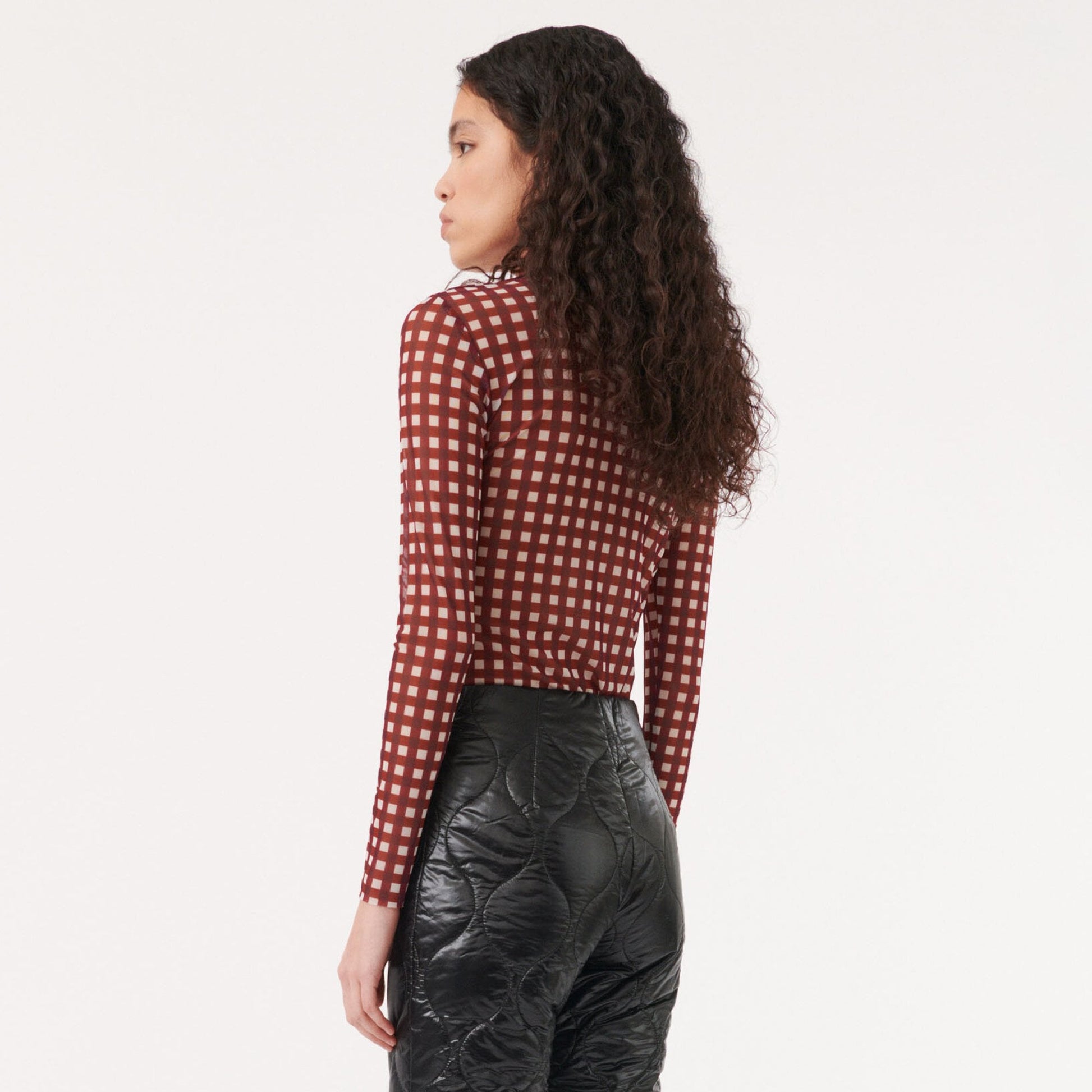 Baum - Jodi Top - Maroon Check