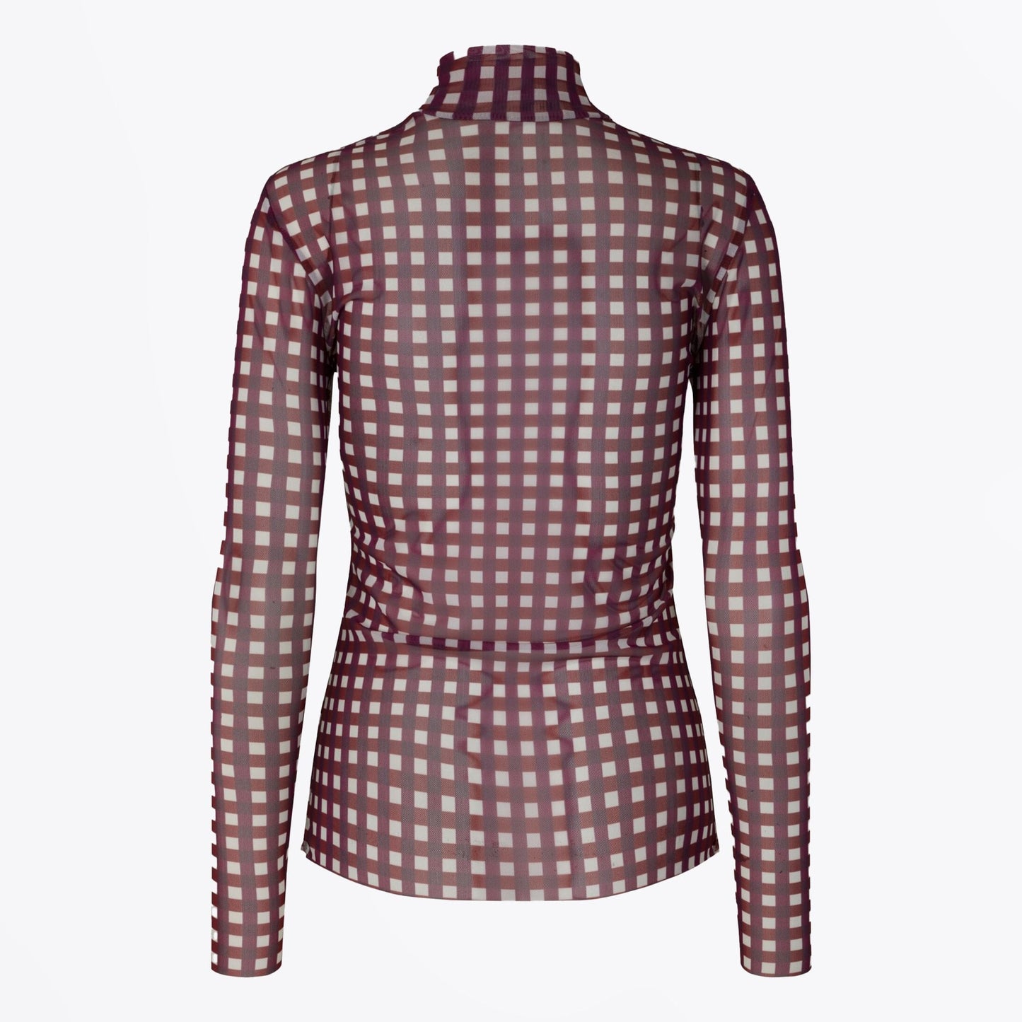 - Jodi Top - Maroon Check