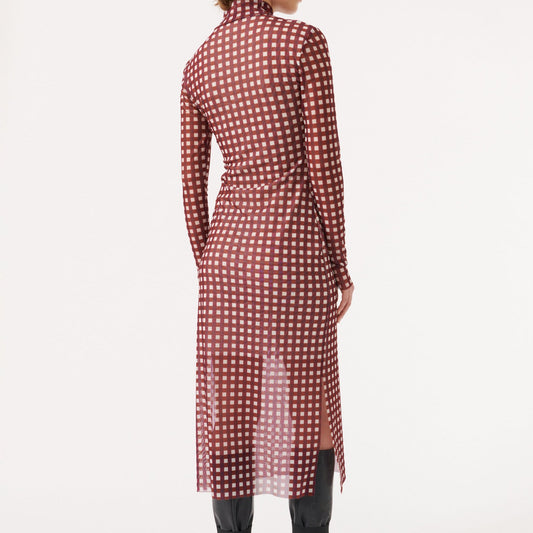 - Jolain Dress - Maroon Check