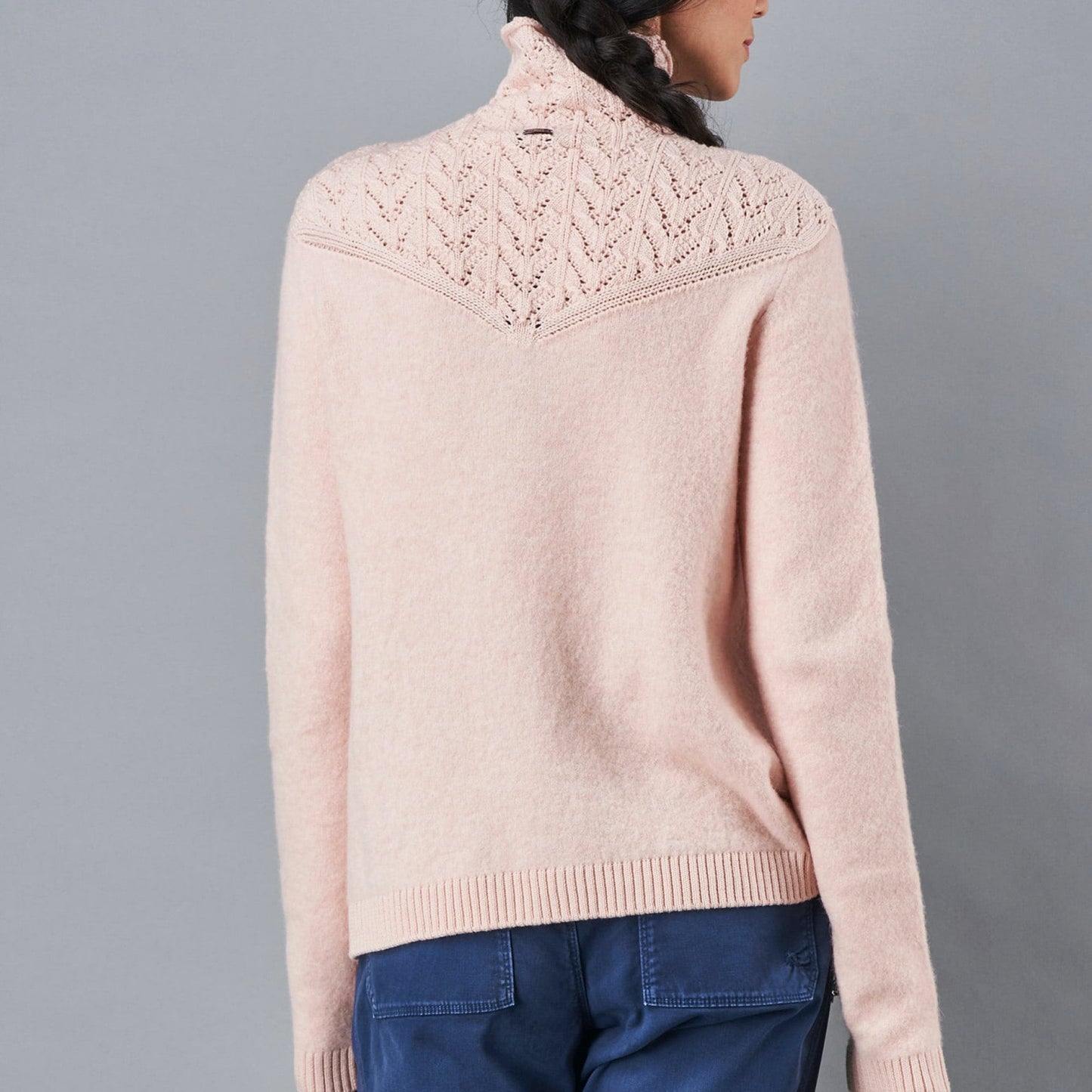 - Arrogance Roll Neck Sweater - Pink