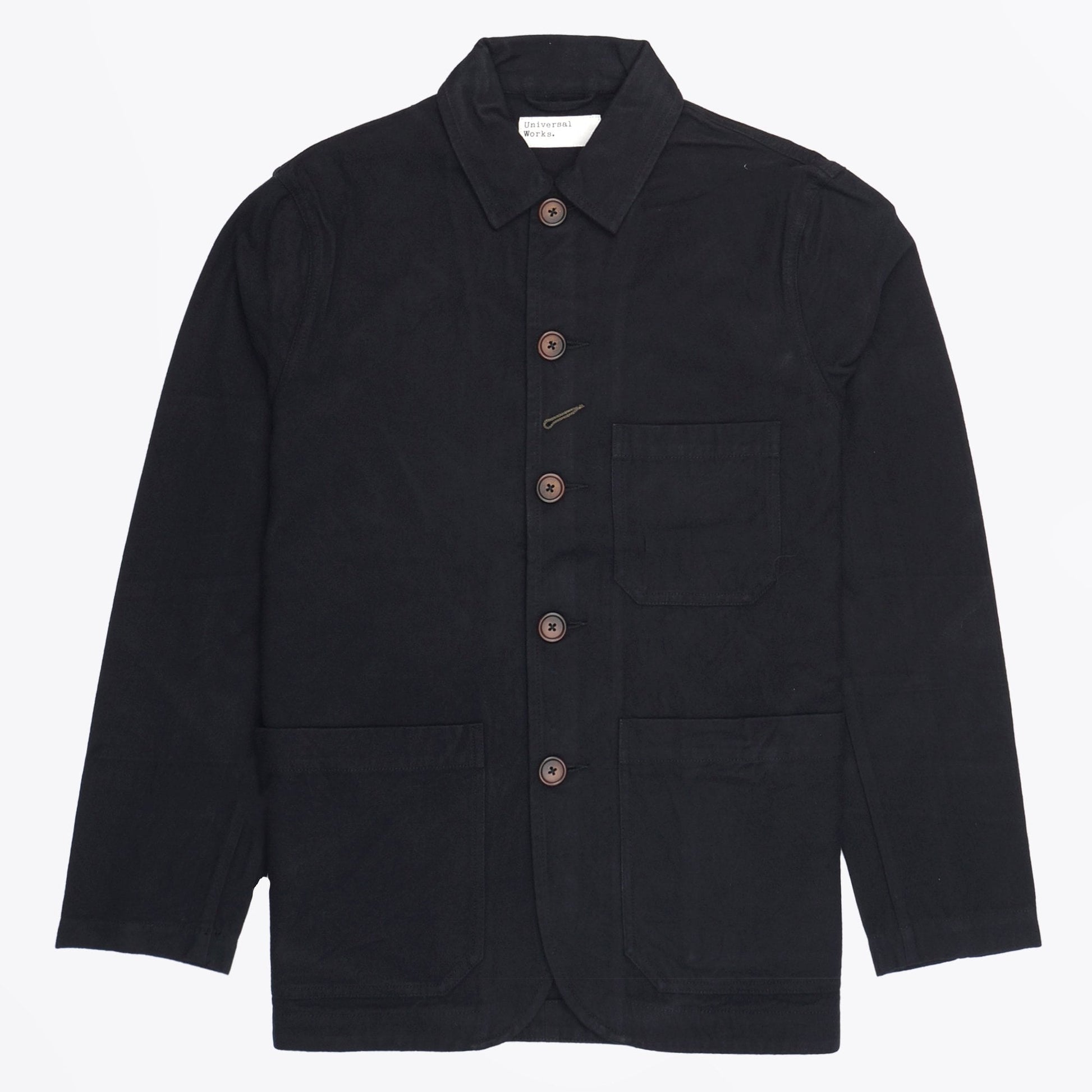 Universal Nebraska Cotton Bakers Chore Jacket - Black