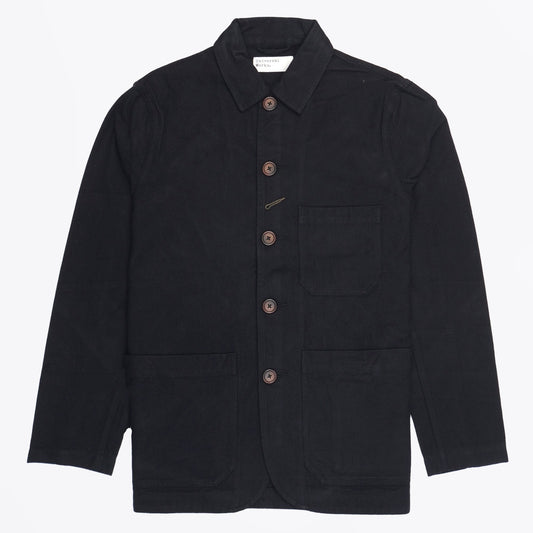 Nebraska Cotton Bakers Chore Jacket - Black