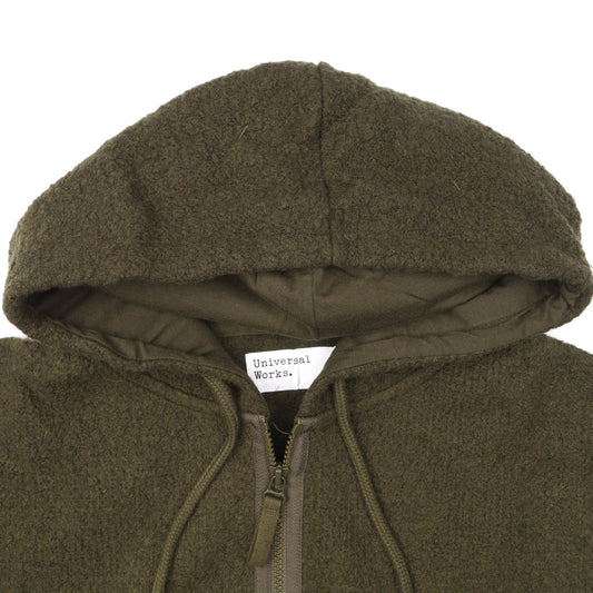 - Tibet Fleece Beach Hoody - Olive