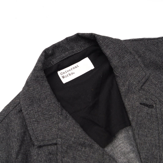 - Upcycled It Tweed 3 Button Jacket - Grey