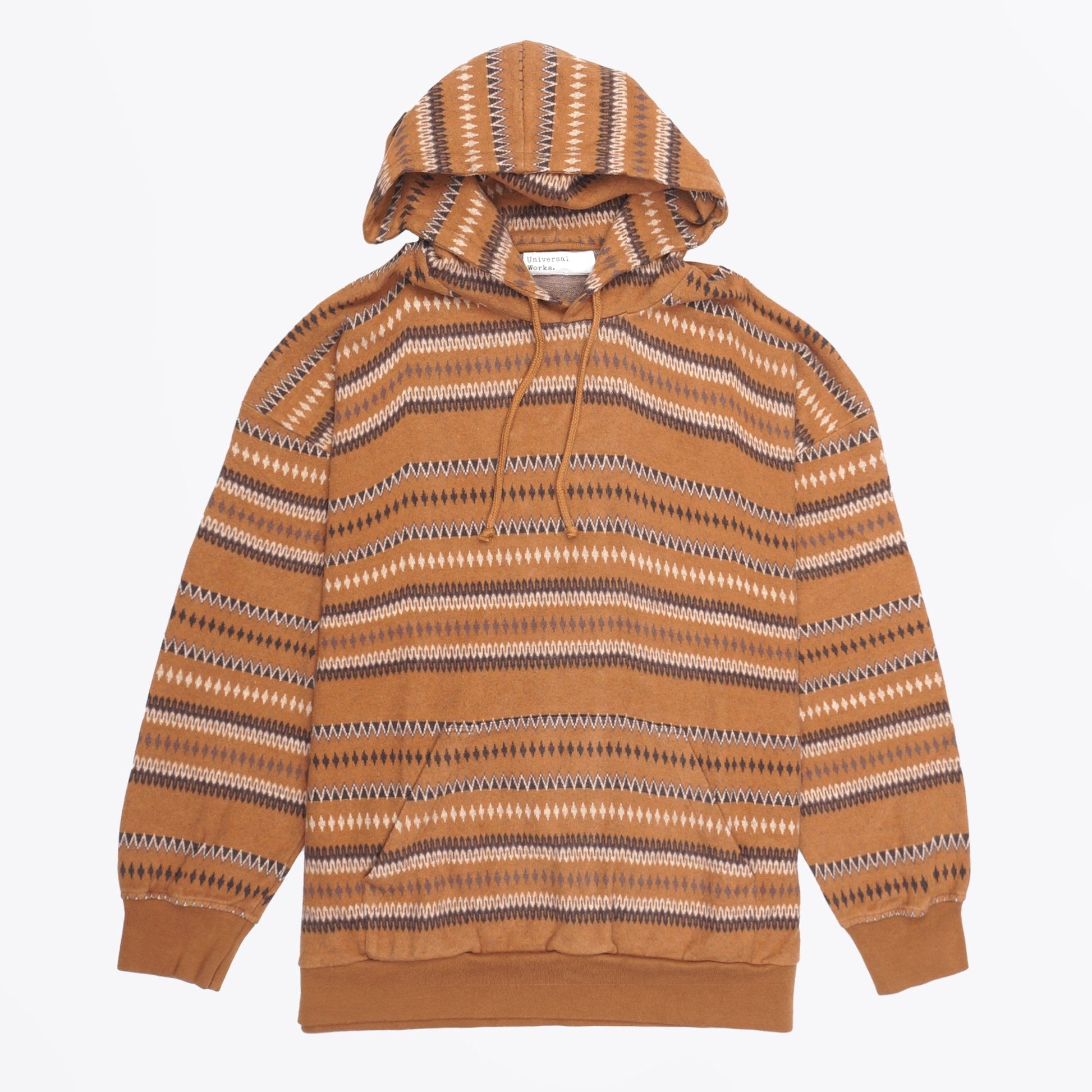 Universal Hikers Jacquard Hoody Sweat - Brown
