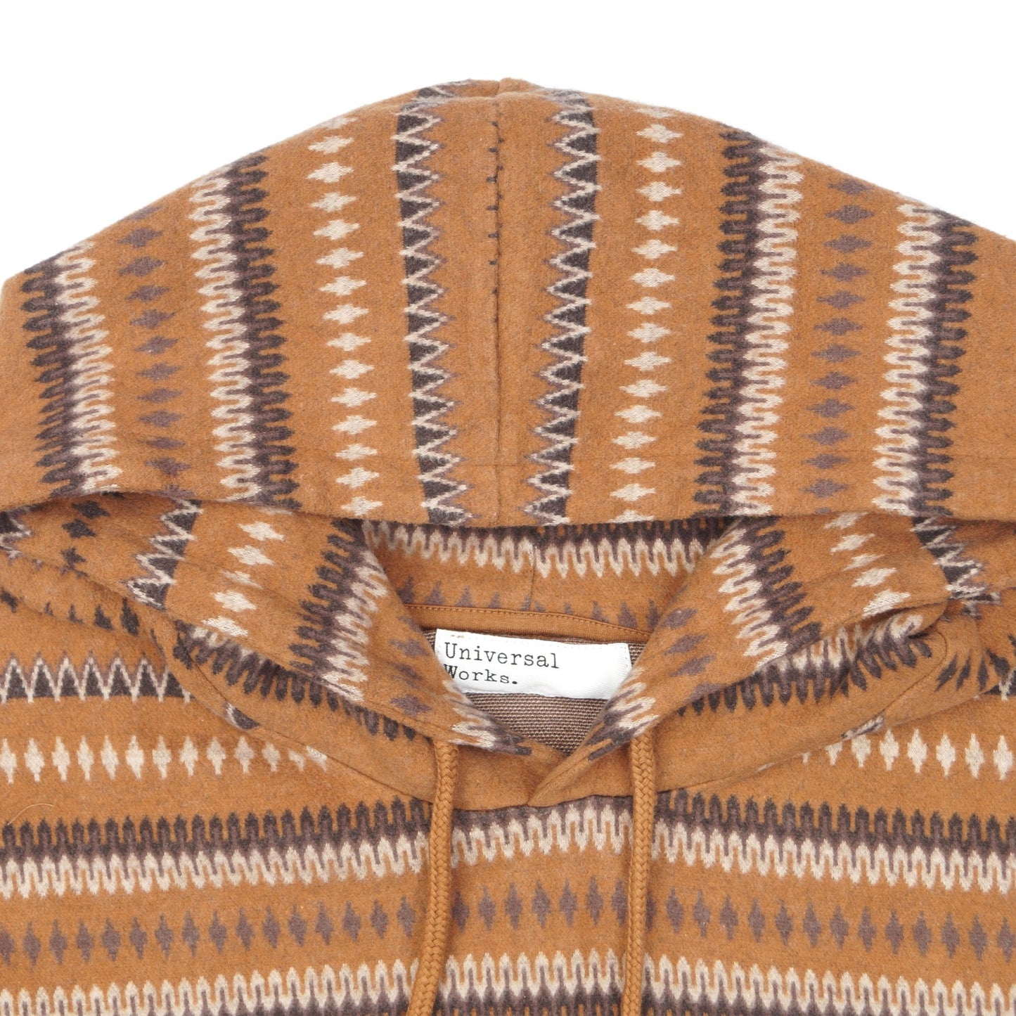 Hikers Jacquard Hoody Sweat - Brown
