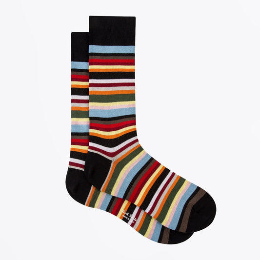 New Signature Stripe Sock - Multi