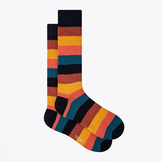 - Printed Stripe Sock - Multi
