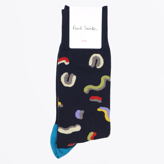 - Squiggle Socks - Navy