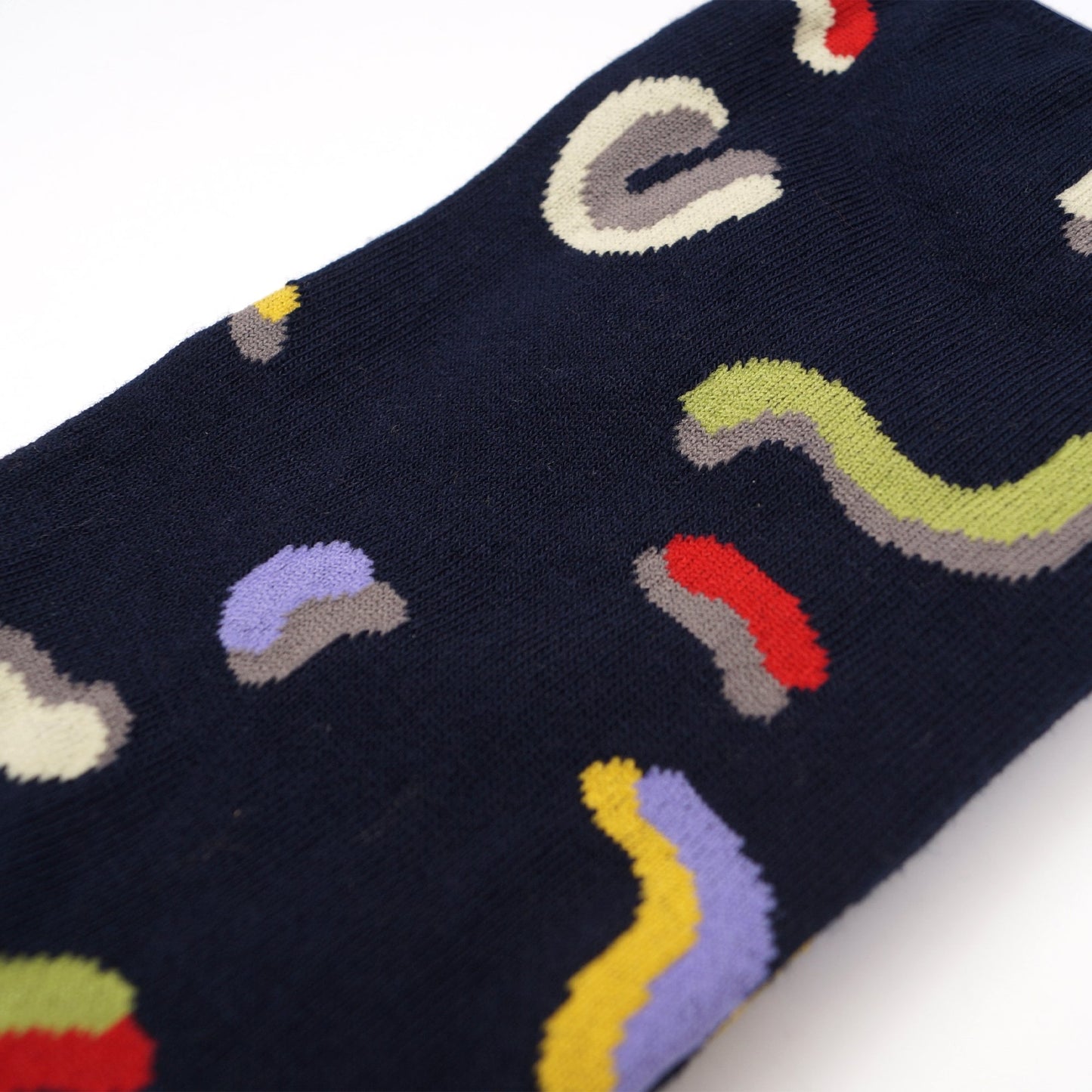 - Squiggle Socks - Navy