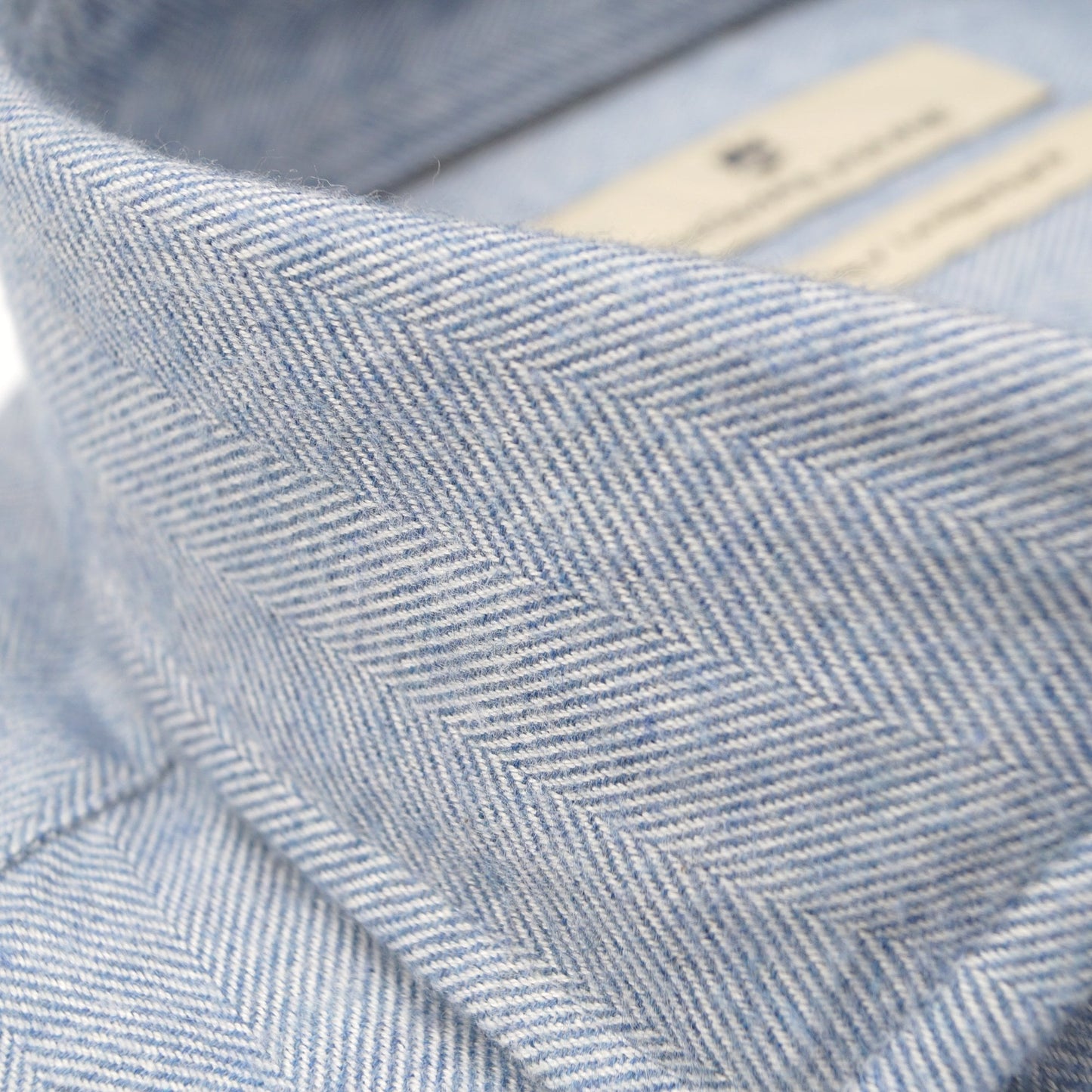 - Roma Modern Kent Shirt - Sky Blue/ Off White