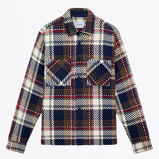 - Whiting Overshirt Union Check - Navy