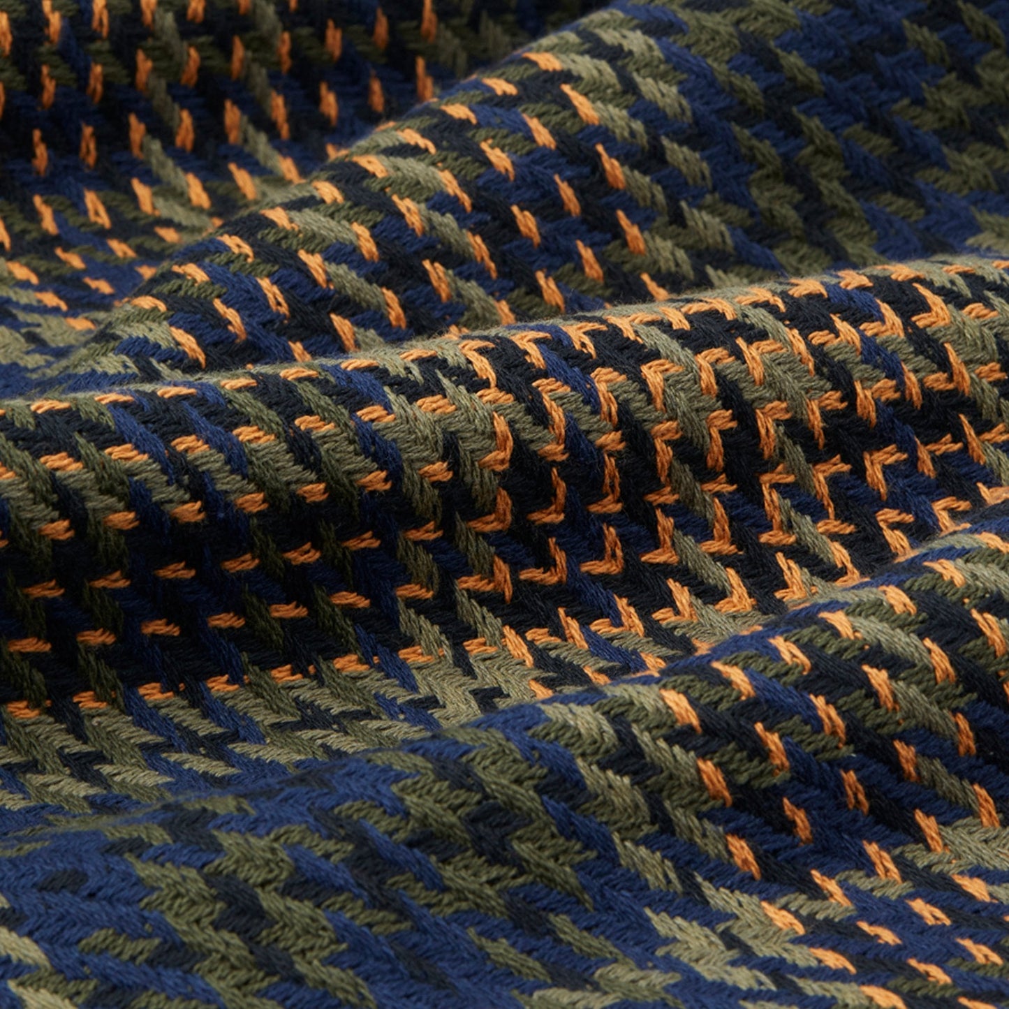 - Whiting Overshirt Heritage Check - Navy/Khaki