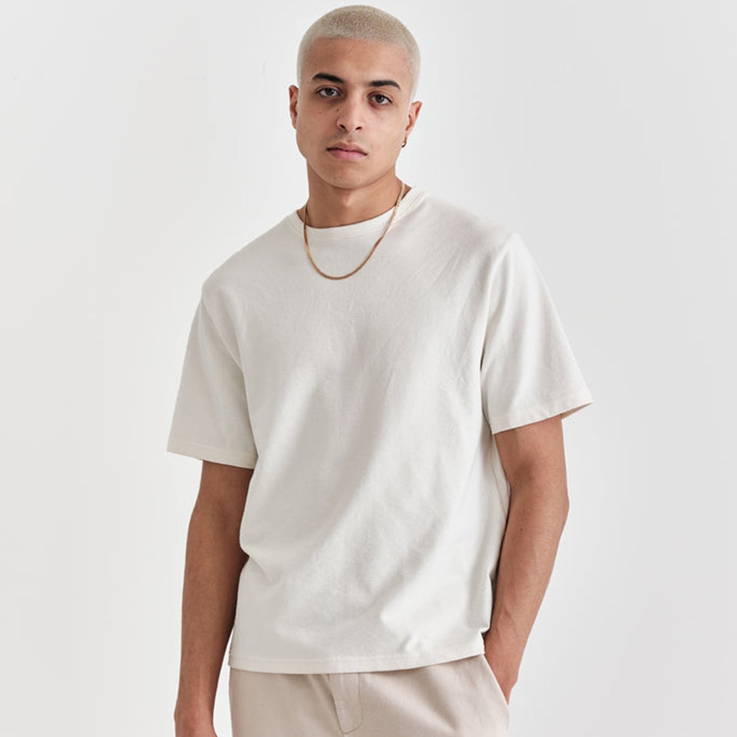 - Dean Short Sleeve Jolt Tee - Ecru