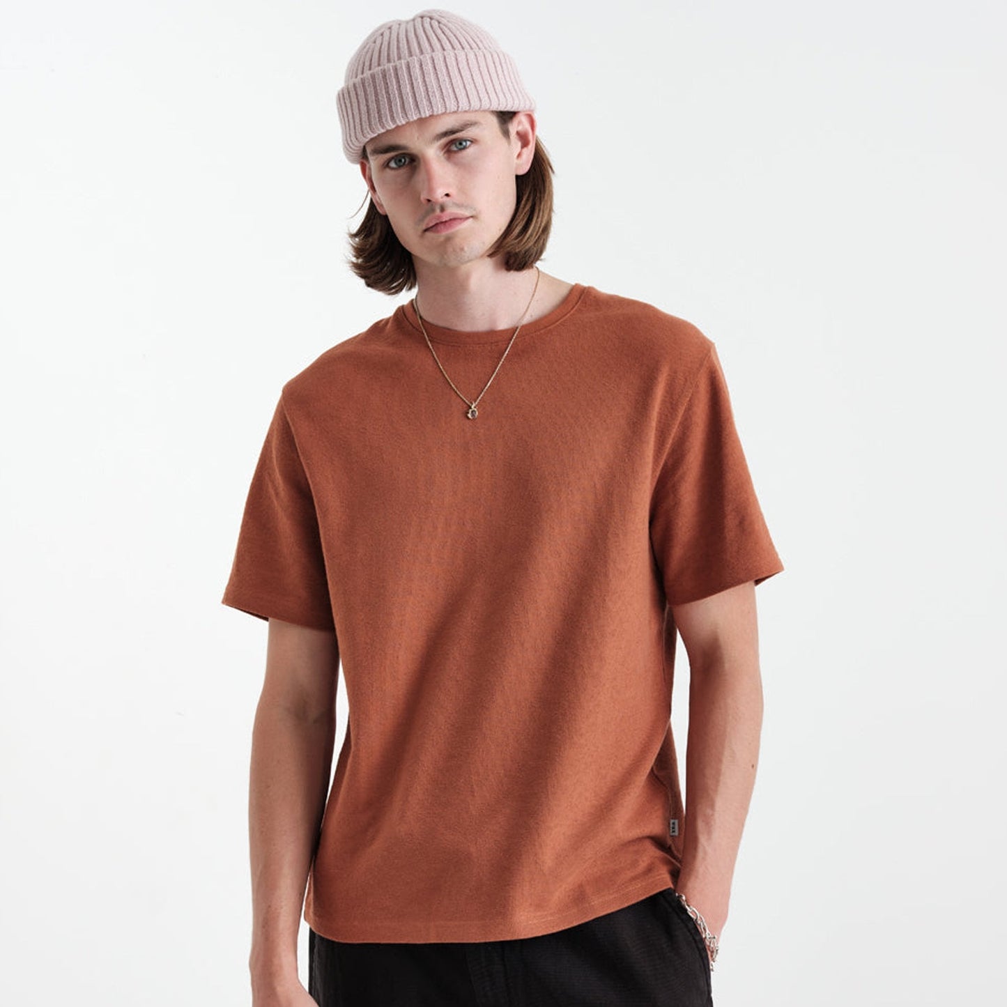 - Dean Short Sleeve Jolt Tee - Caramel