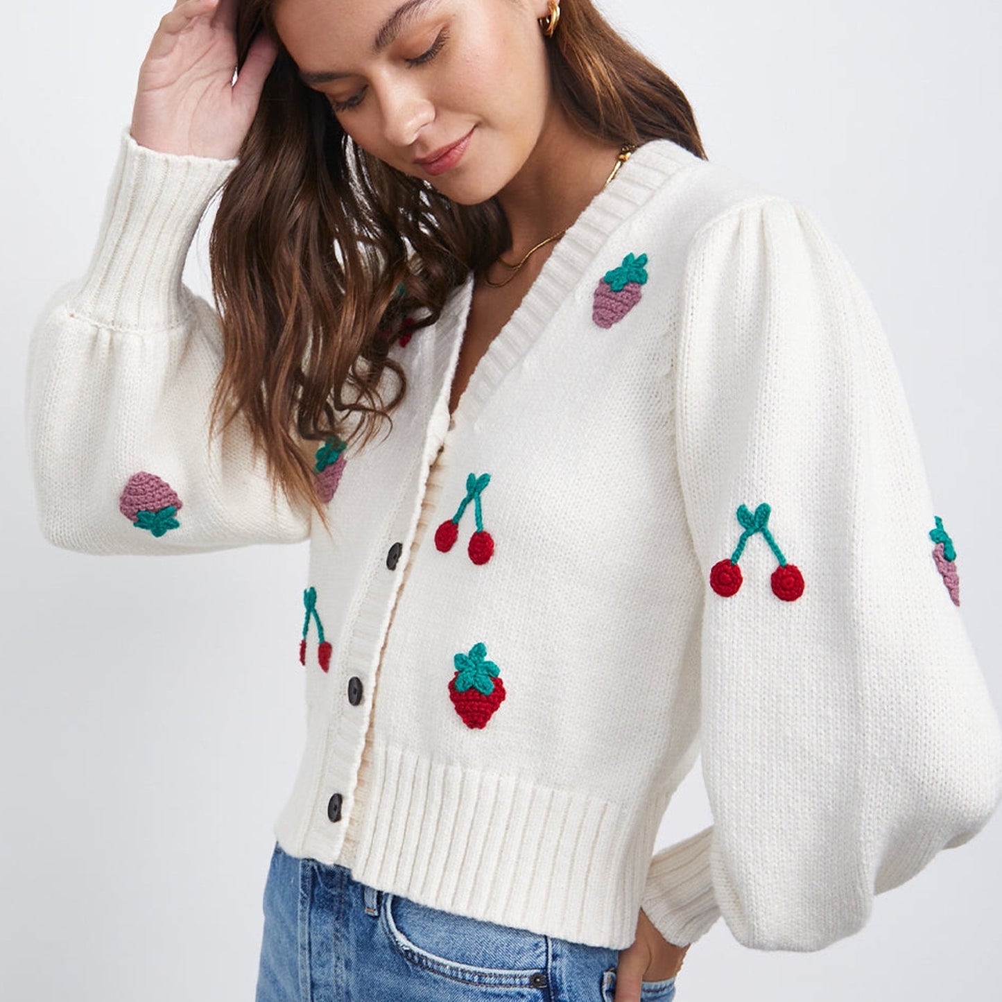 - Esther Cardigan - Ivory Fruits