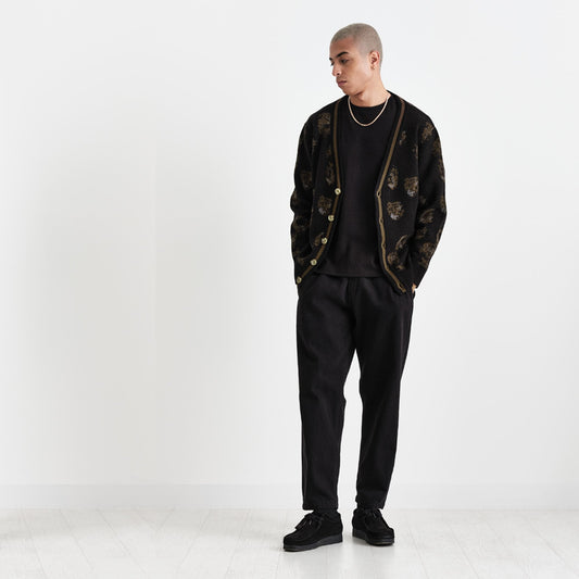 - Schill Cardigan - Black/Khaki
