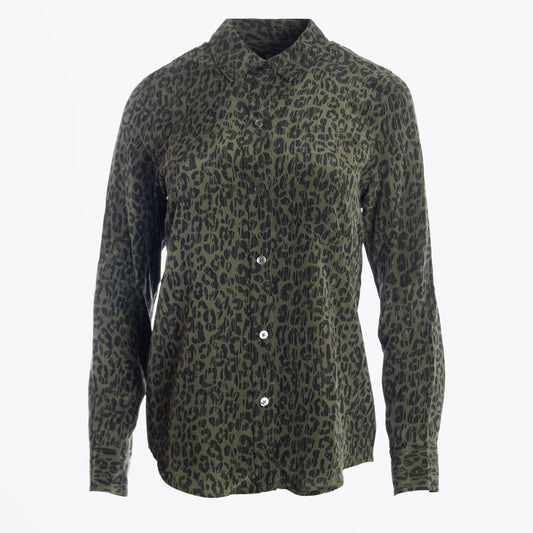 Kate Shirt - Olive Batik Cheetah