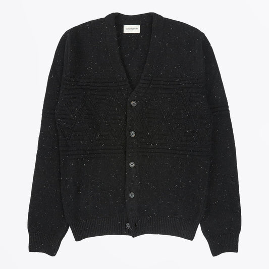 - Elswick Cradle Cardigan - Black Donegal