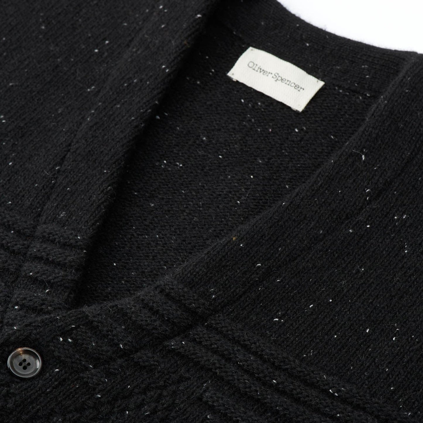 - Elswick Cradle Cardigan - Black Donegal