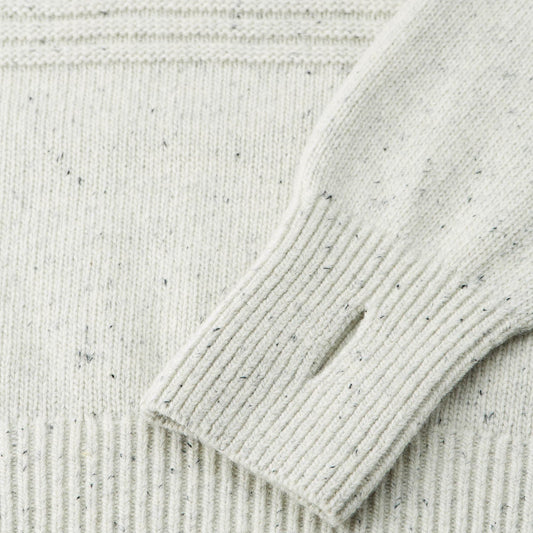 - Elswick Mock Turtleneck Jumper - Light Grey