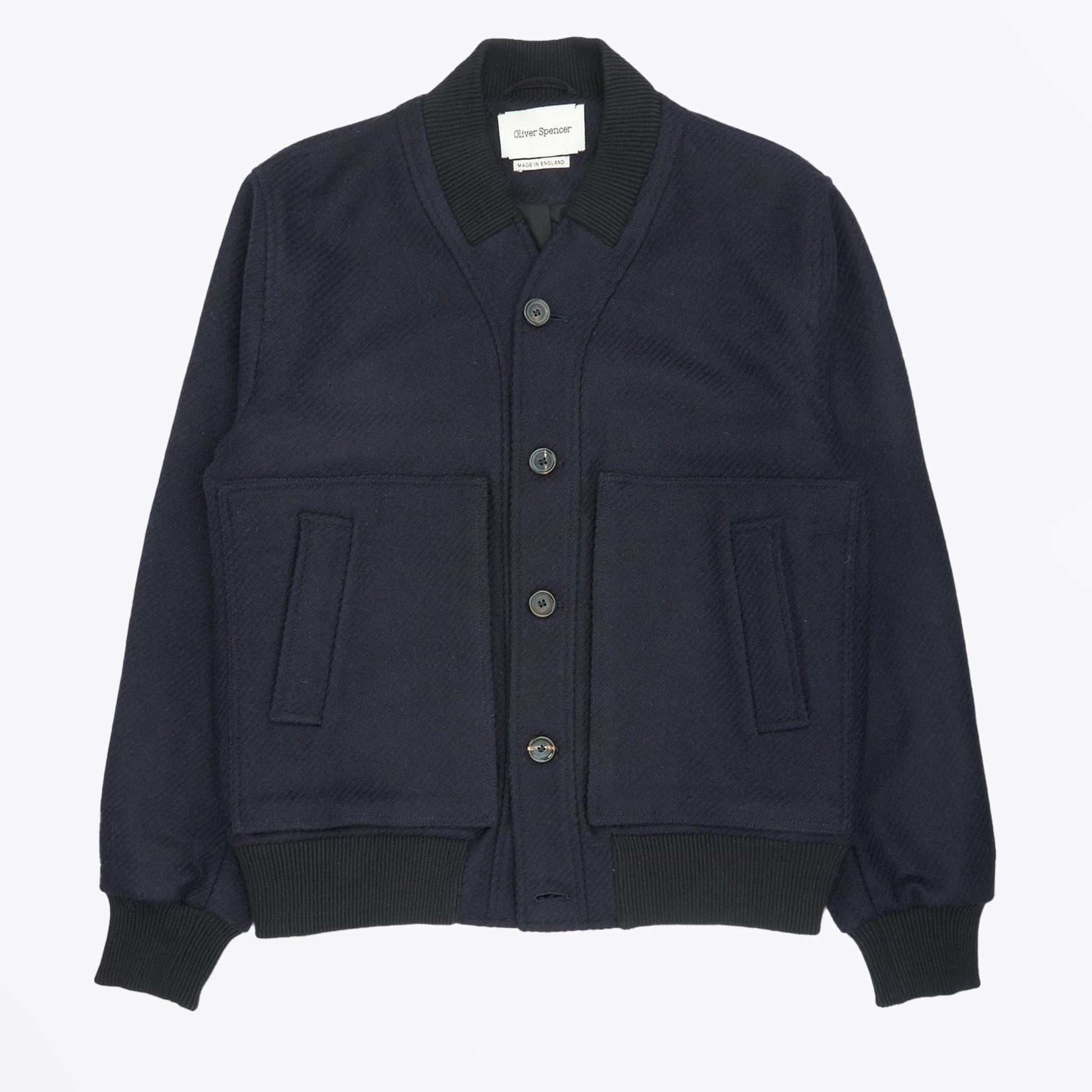 Oliver Hampden Fowey Bomber Jacket - Navy