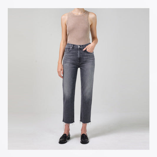 - Daphne Crop High Rise Jeans - All Nighter