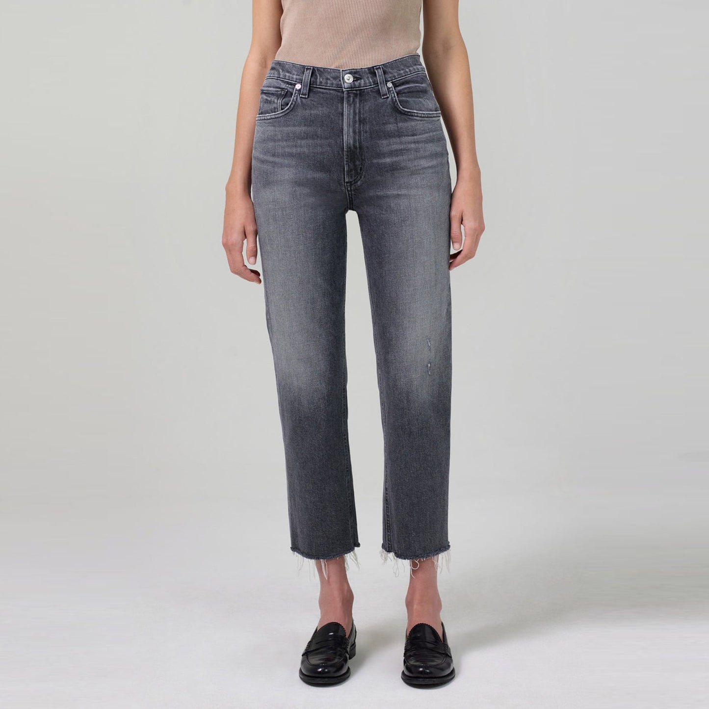 - Daphne Crop High Rise Jeans - All Nighter