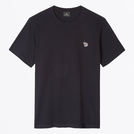 - Organic Cotton Zebra T-Shirt - Dark Navy