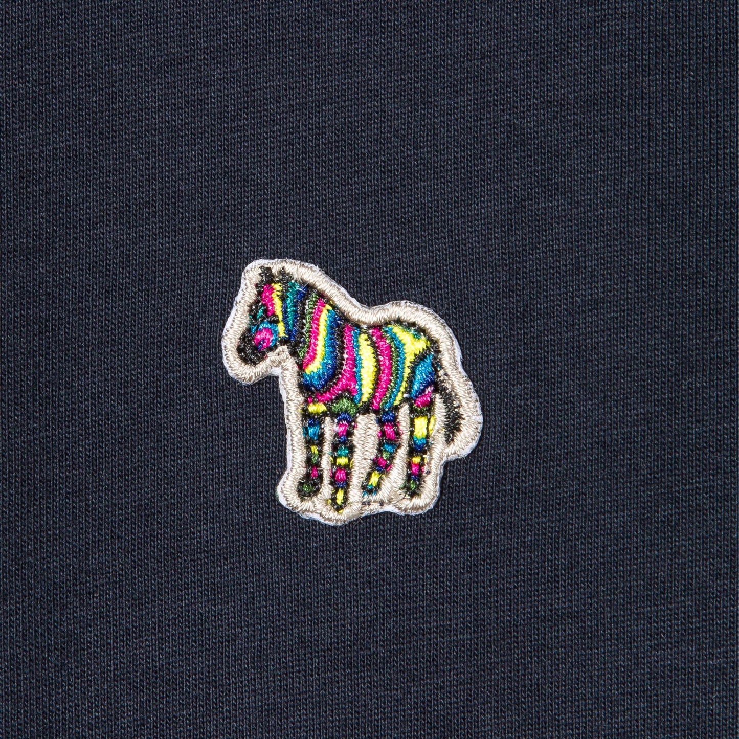- Organic Cotton Zebra T-Shirt - Dark Navy