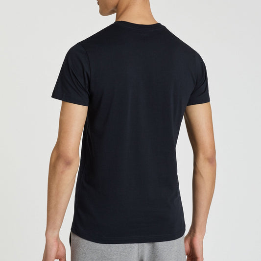 - Organic Cotton Zebra T-Shirt - Dark Navy