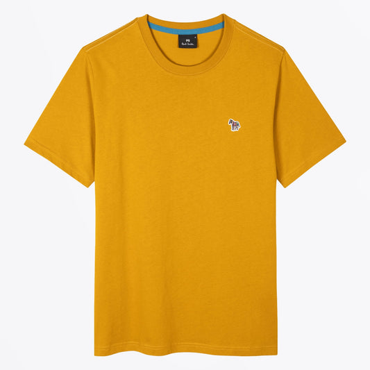 - Organic Cotton Zebra T-Shirt - Golden Yellow