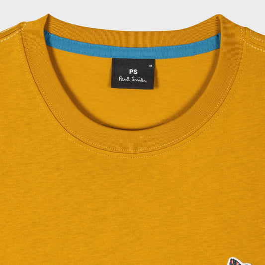 - Organic Cotton Zebra T-Shirt - Golden Yellow