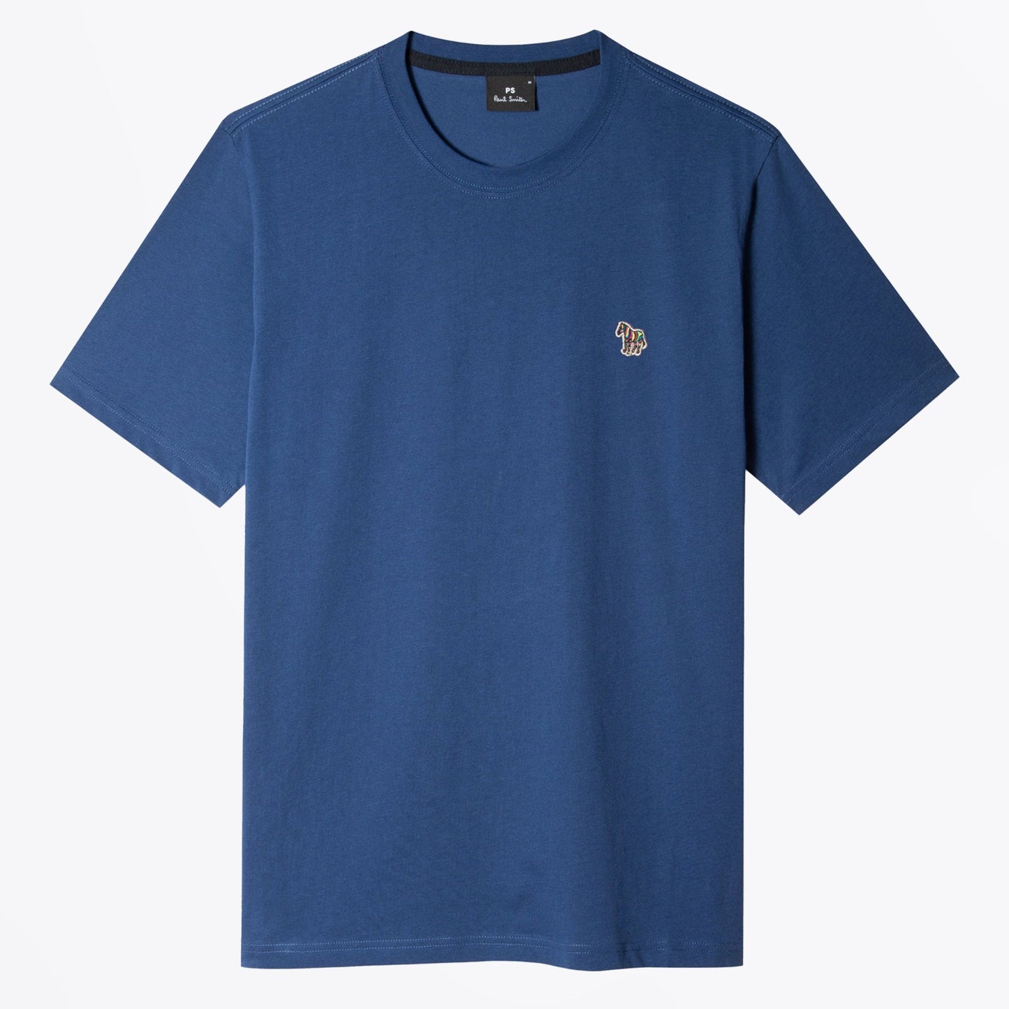 - Organic Cotton Zebra T-Shirt - Dark Blue