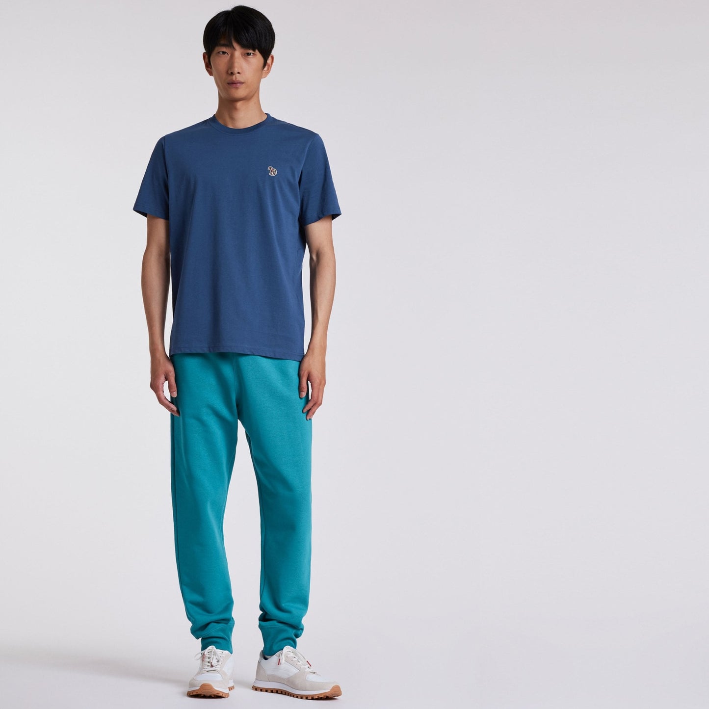 - Organic Cotton Zebra T-Shirt - Dark Blue