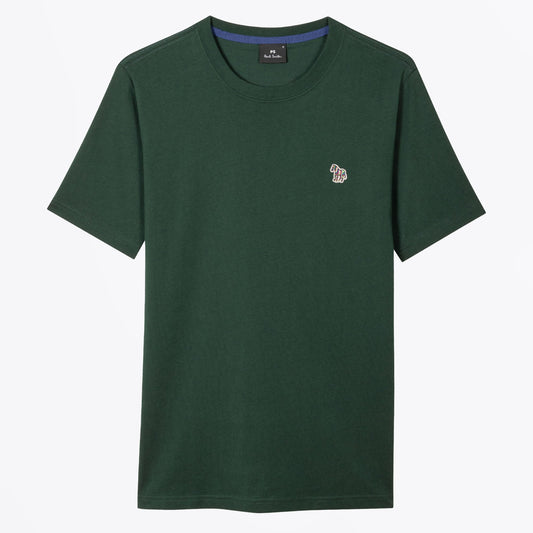 - Organic Cotton Zebra T-Shirt - Very Dark Green