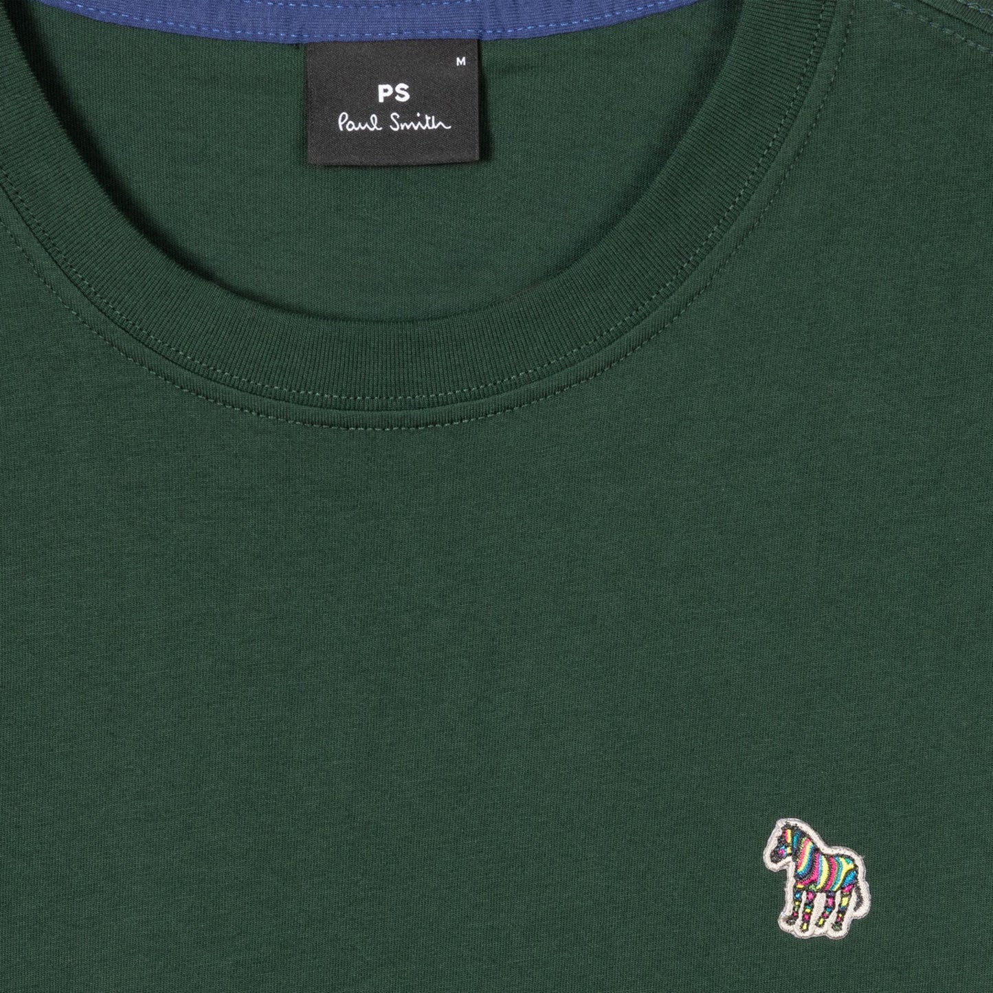 - Organic Cotton Zebra T-Shirt - Very Dark Green