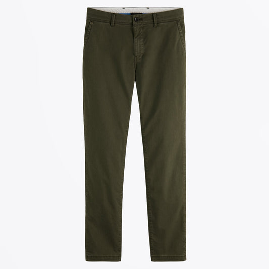 - Stuart Regular Slim Fit Chino - Military
