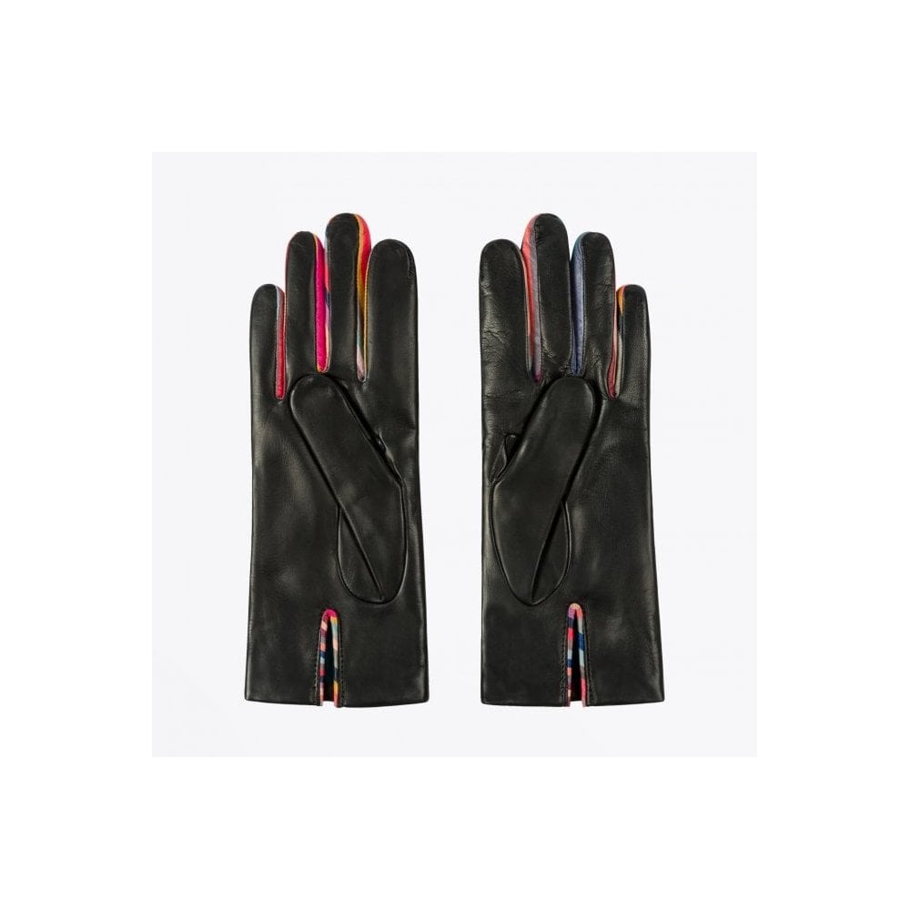 Paul Leather 'Concertina' Gloves - Black