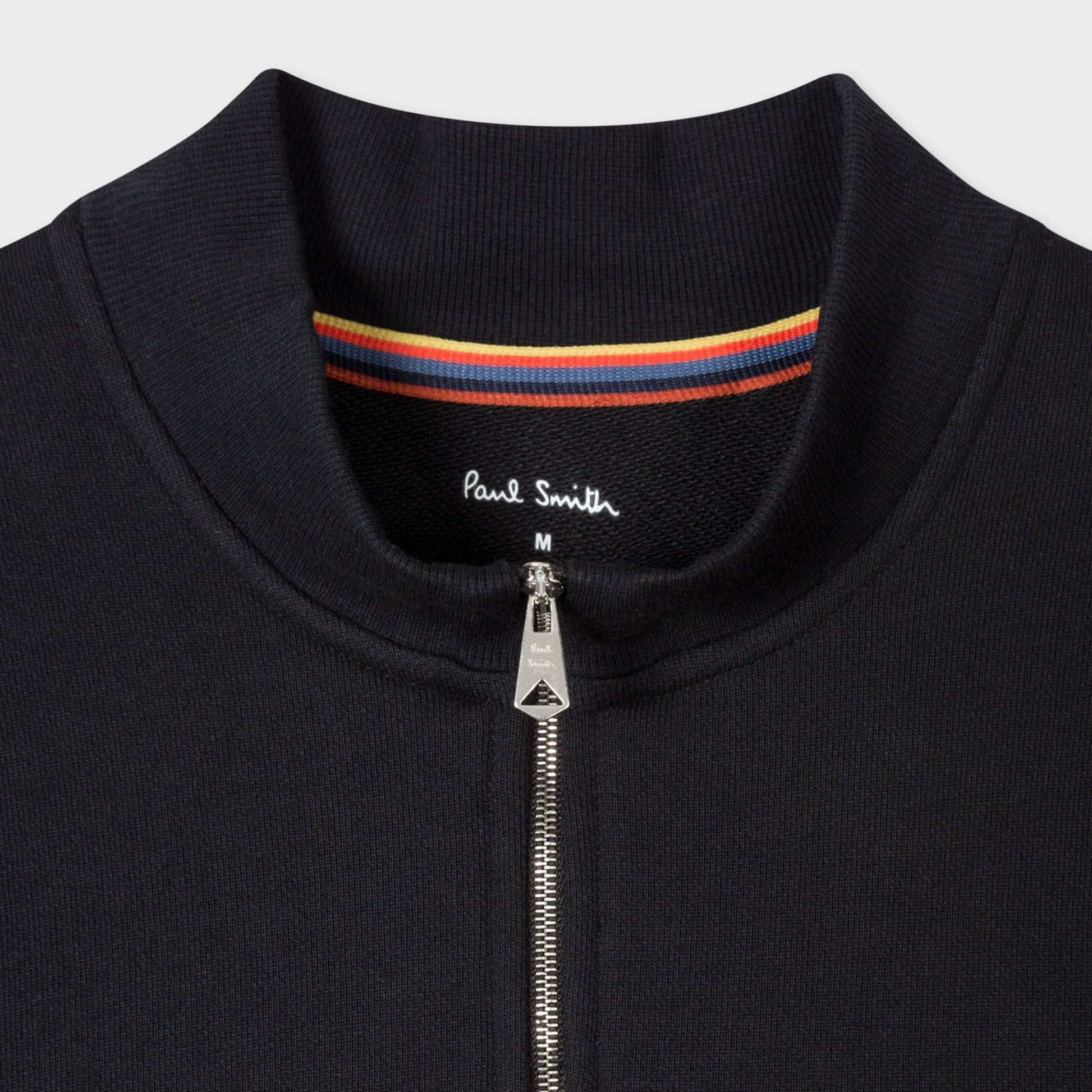Paul - Half Zip Stripe Lounge Sweatshirt - Black