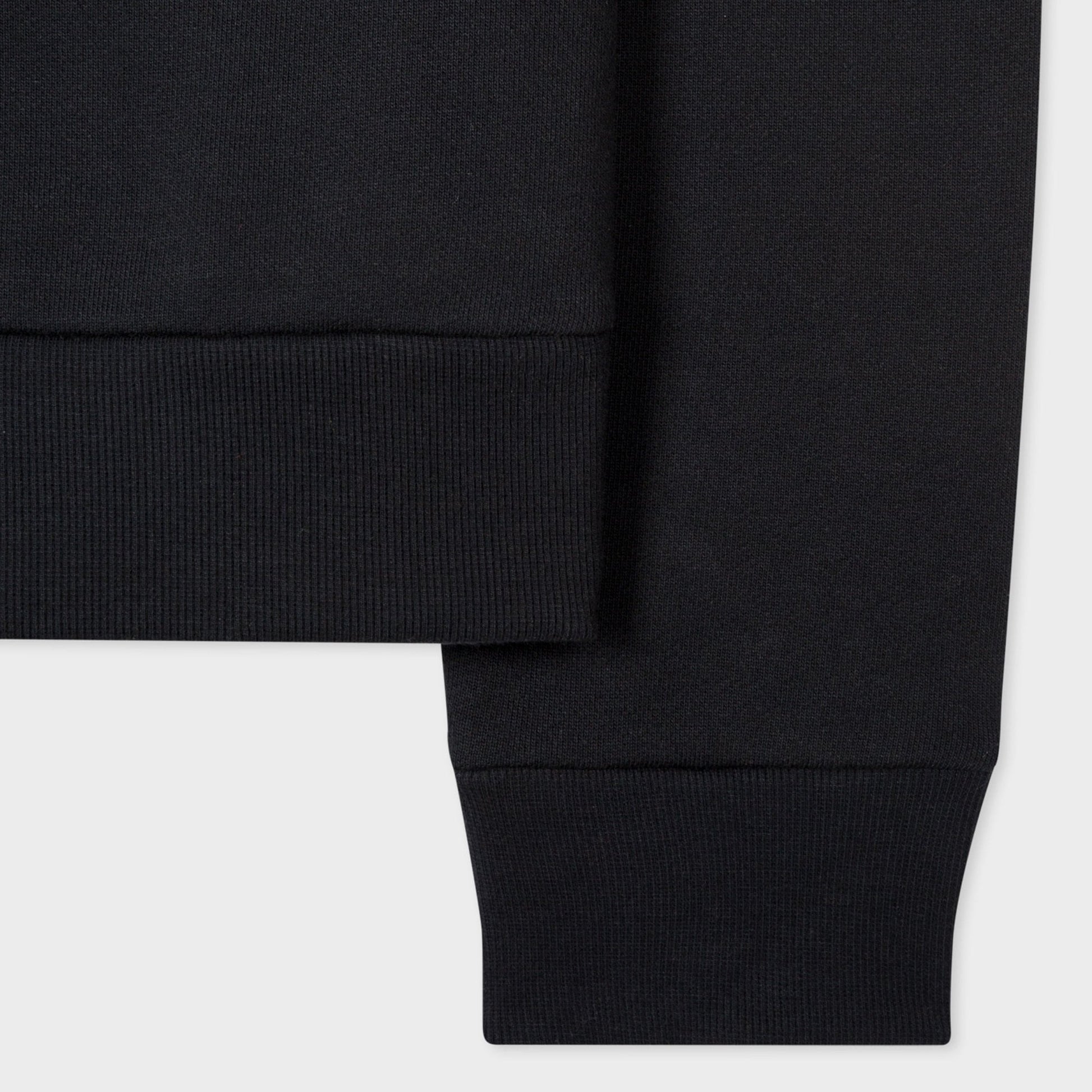 Paul - Half Zip Stripe Lounge Sweatshirt - Black