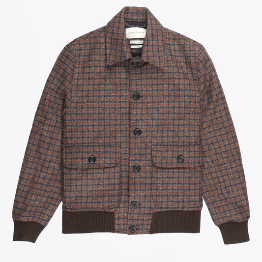 - Beswick Linfield Bomber Jacket - Charcoal/Multi