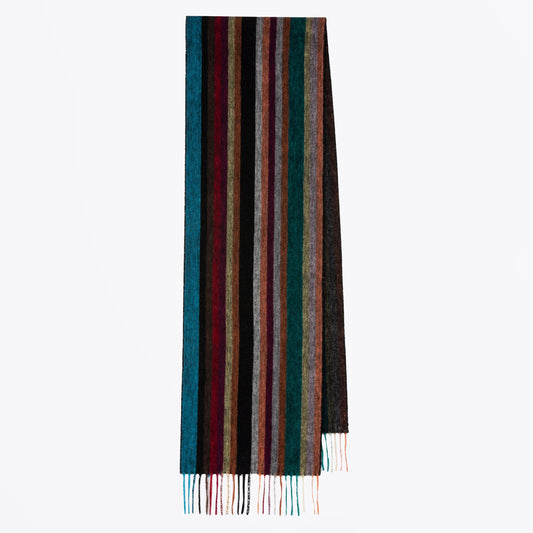 - Allover Stripe Scarf - Multicoloured