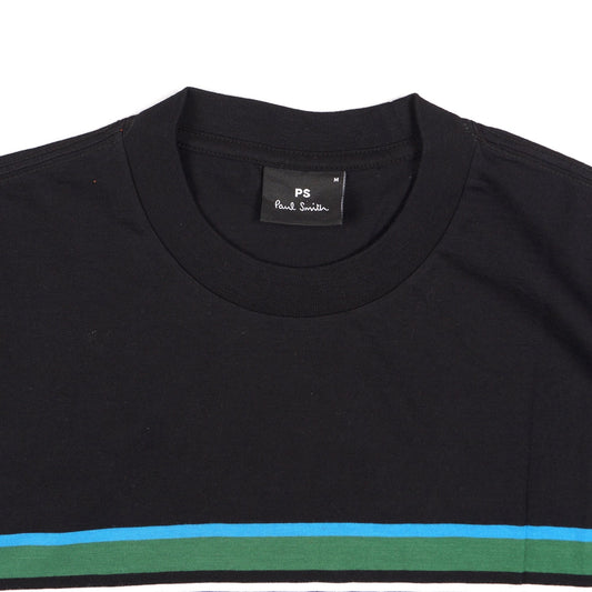 - Short Sleeve Stripe T-Shirt - Multi