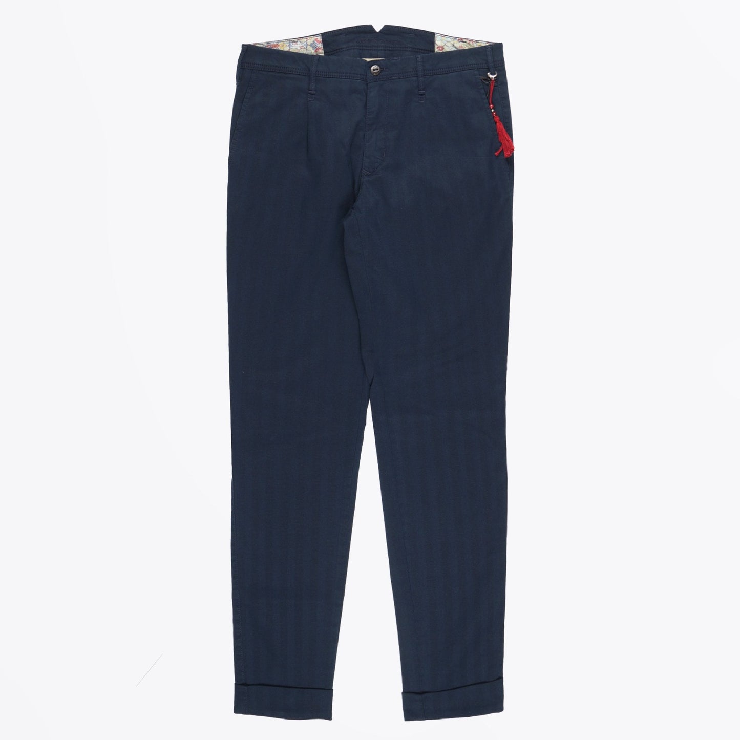 Leo - Super Slim Stretch Trousers - Navy