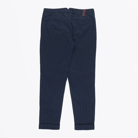 Leo - Super Slim Stretch Trousers - Navy